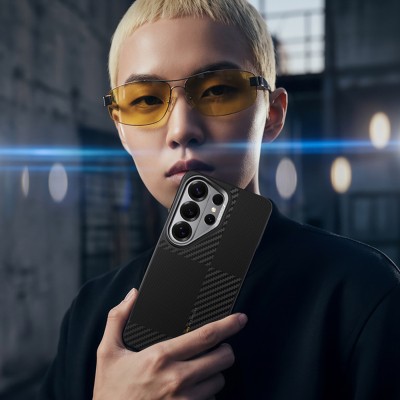 Galaxy S26 Ultra Case with M-safe Charging Feature, 600D Metal Camera Frame Raptic Aramid Dual Series Cover - 10