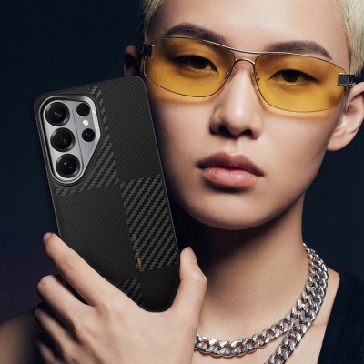 Galaxy S26 Ultra Case with M-safe Charging Feature, 600D Metal Camera Frame Raptic Aramid Dual Series Cover - 11
