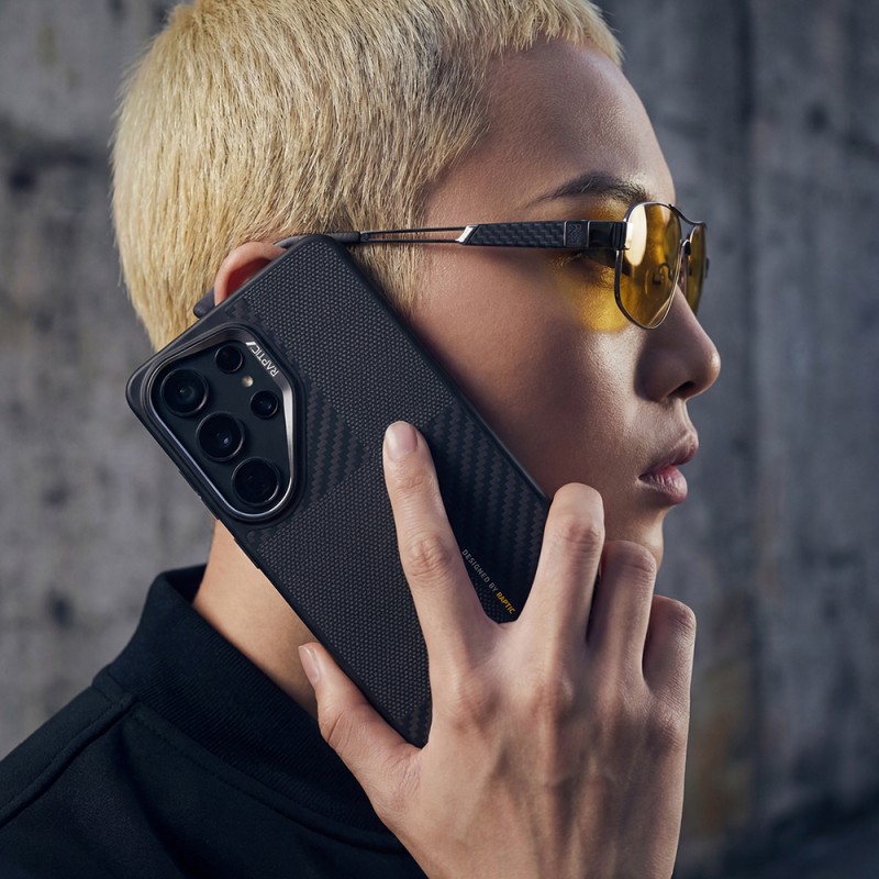 Galaxy S26 Ultra Case with M-safe Charging Feature, 600D Metal Camera Frame Raptic Aramid Dual Series Cover - 15
