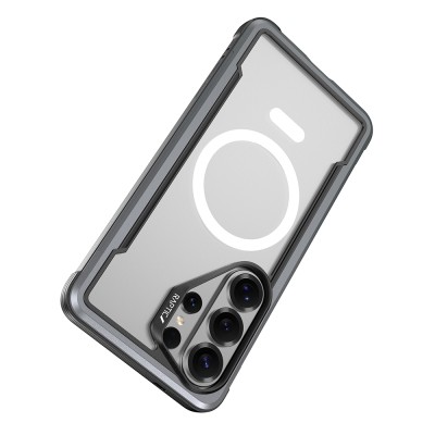 Galaxy S26 Ultra Case with M-safe Charging Feature Airbag, Raptic Shield Series Transparent Back Cover - 14