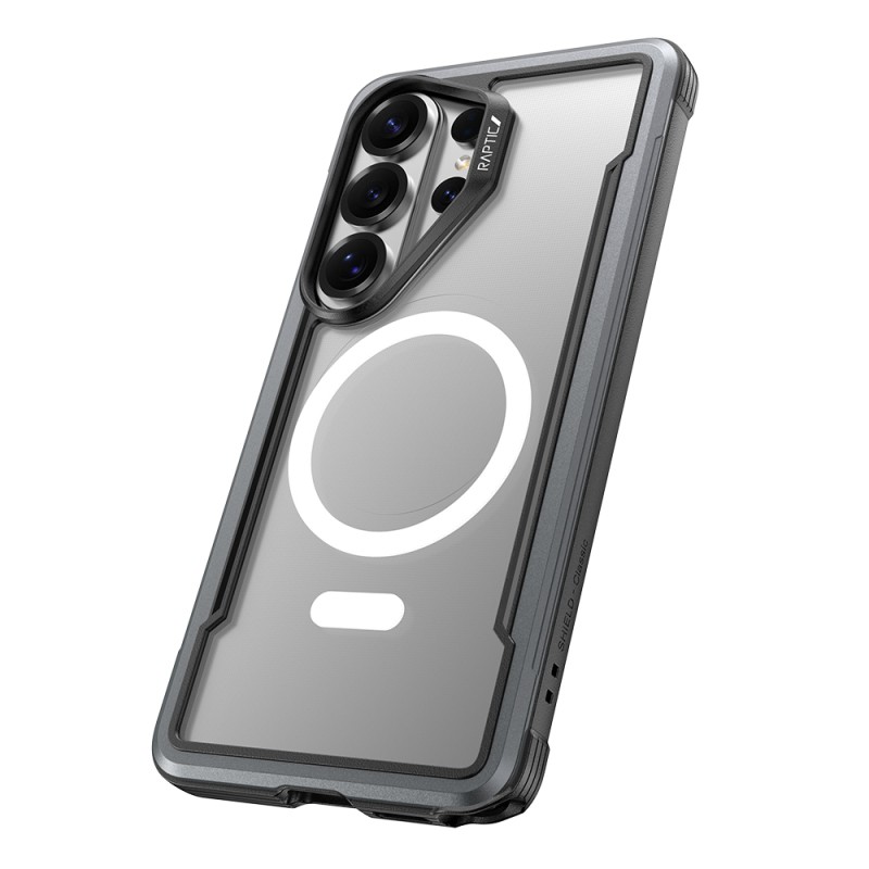 Galaxy S26 Ultra Case with M-safe Charging Feature Airbag, Raptic Shield Series Transparent Back Cover - 15
