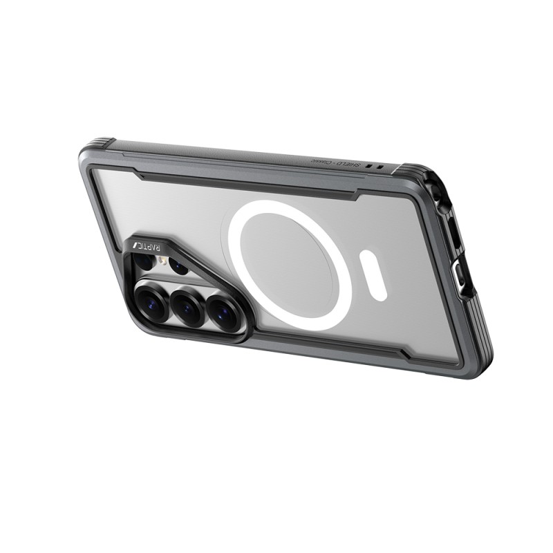 Galaxy S26 Ultra Case with M-safe Charging Feature Airbag, Raptic Shield Series Transparent Back Cover - 16