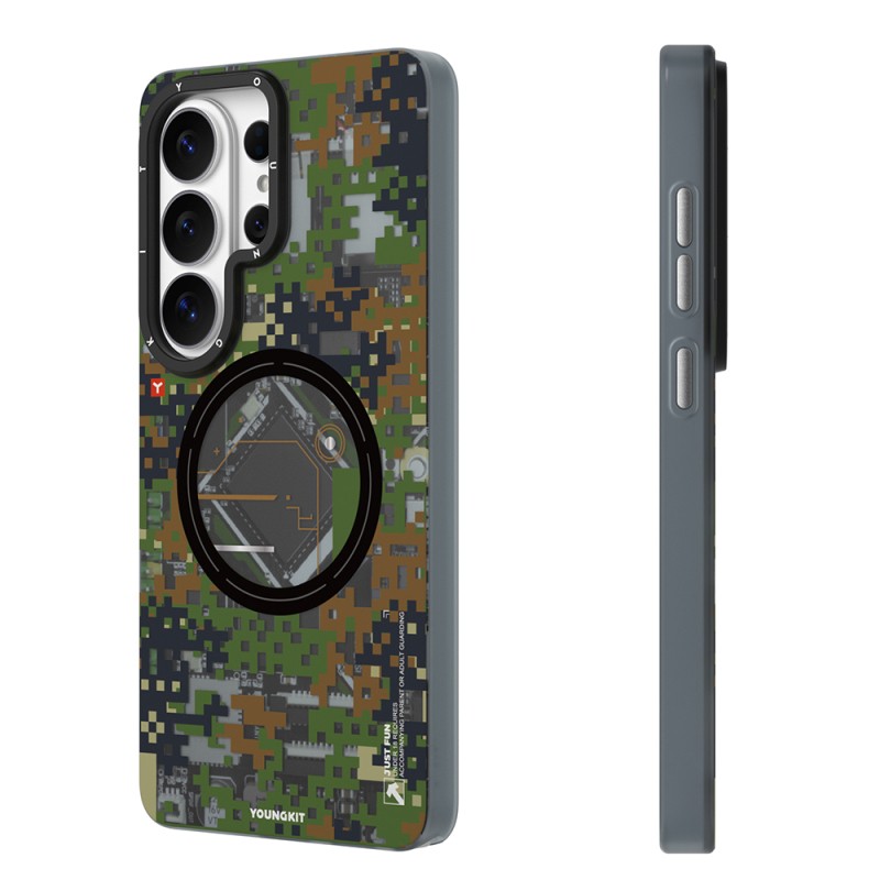 Galaxy S26 Ultra Case with M-Safe Charging Feature, Youngkit Camouflage Sykell Series Cover - 9