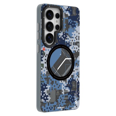 Galaxy S26 Ultra Case with M-Safe Charging Feature, Youngkit Camouflage Sykell Series Cover - 11