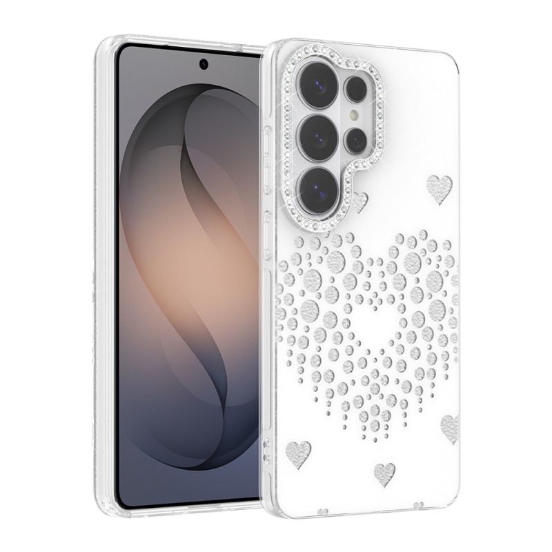 Galaxy S26 Ultra Kılıf Damla Taşlı Zore Rivas Sert PC Kapak - 3