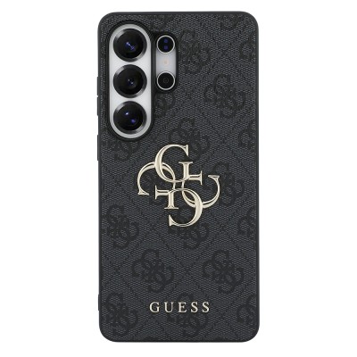 Galaxy S26 Ultra Kılıf Guess Orjinal Lisanslı PU Deri Büyük Metal Logo Dizaynlı Kapak - 3