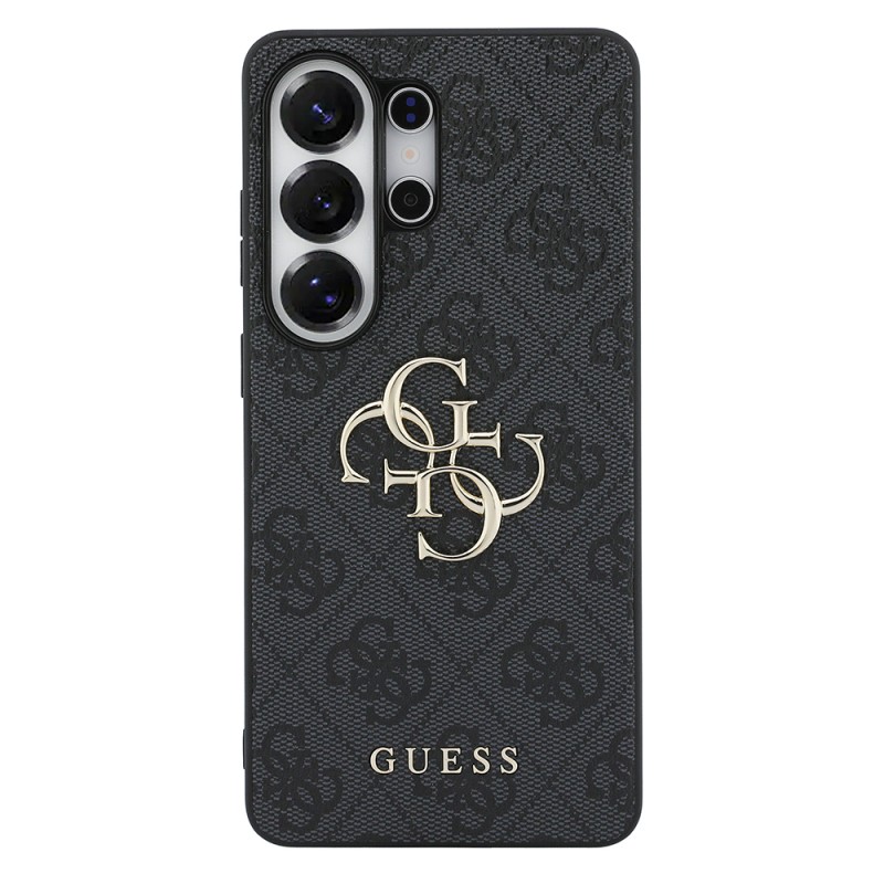 Galaxy S26 Ultra Kılıf Guess Orjinal Lisanslı PU Deri Büyük Metal Logo Dizaynlı Kapak - 3