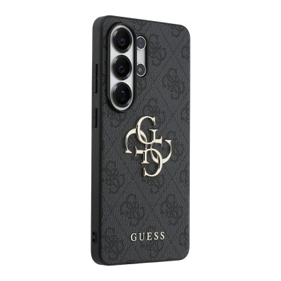Galaxy S26 Ultra Kılıf Guess Orjinal Lisanslı PU Deri Büyük Metal Logo Dizaynlı Kapak - 4
