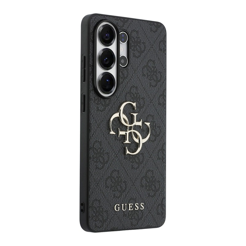 Galaxy S26 Ultra Kılıf Guess Orjinal Lisanslı PU Deri Büyük Metal Logo Dizaynlı Kapak - 4