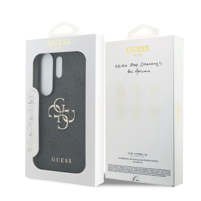 Galaxy S26 Ultra Kılıf Guess Orjinal Lisanslı PU Deri Büyük Metal Logo Dizaynlı Kapak - 8