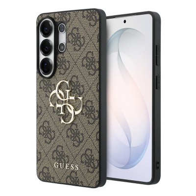 Galaxy S26 Ultra Kılıf Guess Orjinal Lisanslı PU Deri Büyük Metal Logo Dizaynlı Kapak - 9