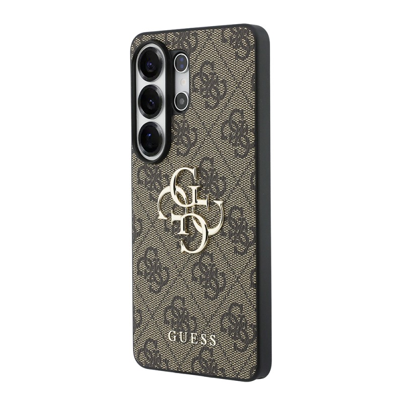 Galaxy S26 Ultra Kılıf Guess Orjinal Lisanslı PU Deri Büyük Metal Logo Dizaynlı Kapak - 10