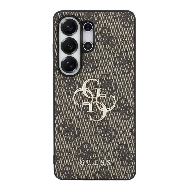 Galaxy S26 Ultra Kılıf Guess Orjinal Lisanslı PU Deri Büyük Metal Logo Dizaynlı Kapak - 11