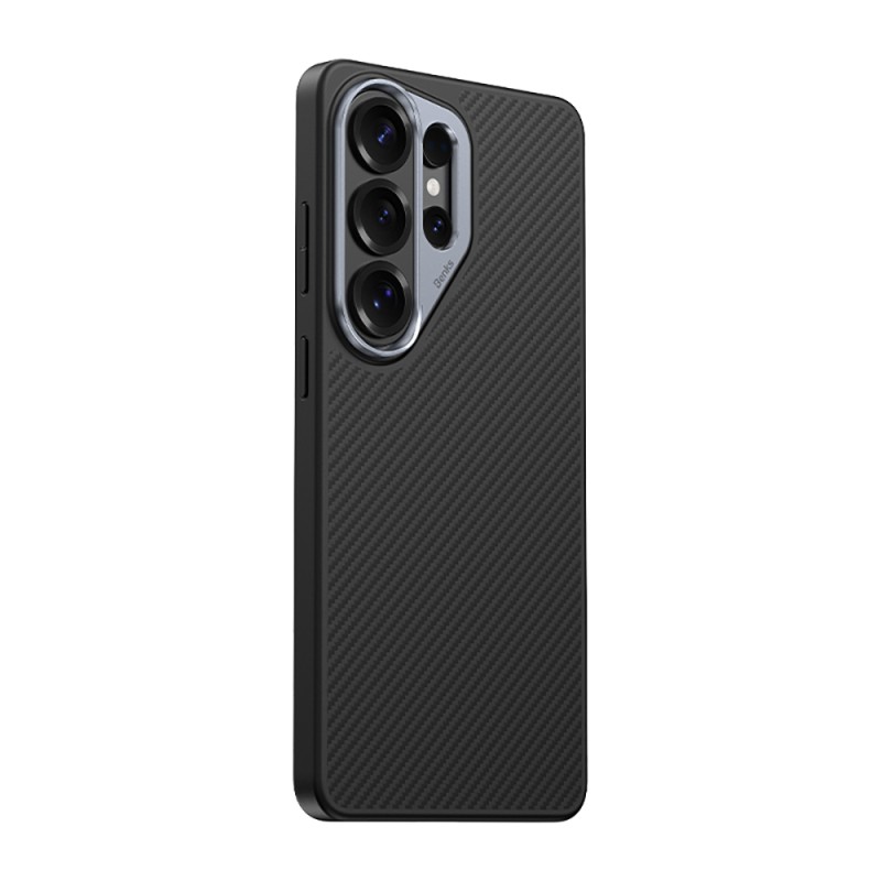 Galaxy S26 Ultra Kılıf Karbon Fiber M-safe Şarj Özellikli Benks Hybrid ArmorPro 600D Kevlar Kapak - 2