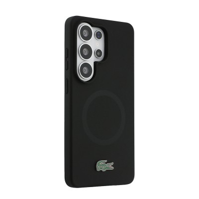 Galaxy S26 Ultra Kılıf Lacoste Orjinal Lisanslı M-safe Şarj Özellikli İkonik Logolu Metal Kamera Çerçeveli Silikon Kapak - 4