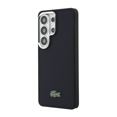 Galaxy S26 Ultra Kılıf Lacoste Orjinal Lisanslı PU Pike Desenli Arka Yüzey İkonik Timsah Metal Logolu Kapak - 4