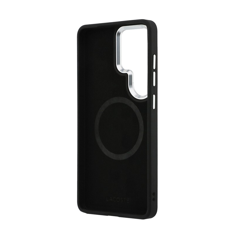 Galaxy S26 Ultra Kılıf Lacoste Orjinal Lisanslı PU Pike Desenli Arka Yüzey İkonik Timsah Metal Logolu Kapak - 19