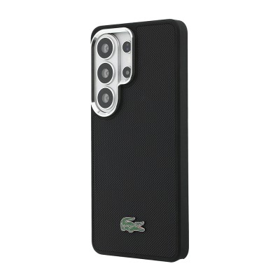 Galaxy S26 Ultra Kılıf Lacoste Orjinal Lisanslı PU Pike Desenli Arka Yüzey İkonik Timsah Metal Logolu Kapak - 6