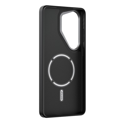 Galaxy S26 Ultra Kılıf M-safe Şarj Özellikli 600D Metal Kamera Çerçeveli Raptic Aramid Dual Serisi Karbon Kapak - 3