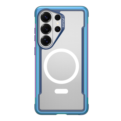 Galaxy S26 Ultra Kılıf M-safe Şarj Özellikli Airbagli Raptic Shield Serisi Şeffaf Arka Yüzey Kapak - Raptic