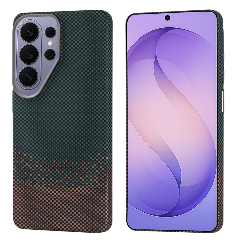 Galaxy S26 Ultra Kılıf M-safe Şarj Özellikli Karbon Fiber Görünümlü Zore Nekst Kapak - 2
