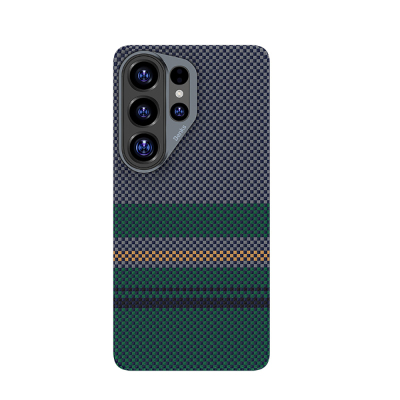 Galaxy S26 Ultra Kılıf M-safe Şarj Özellikli Karbon Fiber Tasarımlı Benks Aurora ArmorAir Kevlar Kapak - Benks