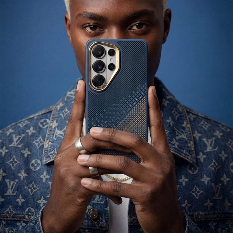Galaxy S26 Ultra Kılıf M-safe Şarj Özellikli Raptic Aramid Skin Dual Serisi Karbon Kapak - 8