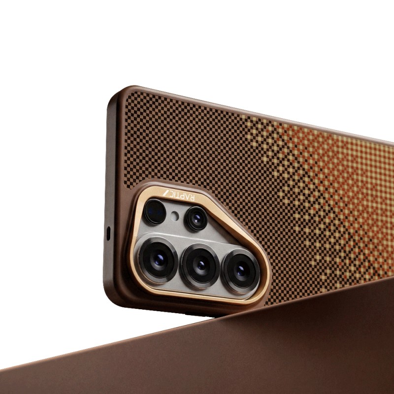 Galaxy S26 Ultra Kılıf M-safe Şarj Özellikli Raptic Aramid Skin Dual Serisi Karbon Kapak - 16