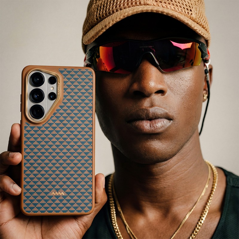 Galaxy S26 Ultra Kılıf M-safe Şarj Özellikli Raptic Aramid Skin Dual Serisi Karbon Kapak - 18