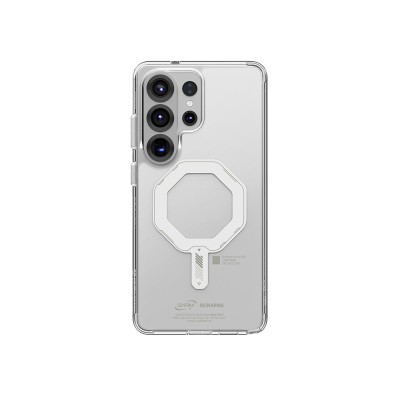 Galaxy S26 Ultra Kılıf M-safe Şarj Özellikli Şeffaf Airbag Tasarımlı Skinarma Saido Mag-Charge Nightglow Kapak - 2