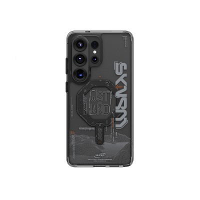 Galaxy S26 Ultra Kılıf M-safe Şarj Özellikli Yazı Desenli Airbag Tasarımlı Skinarma Sonix Kapak - 4