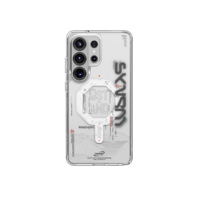Galaxy S26 Ultra Kılıf M-safe Şarj Özellikli Yazı Desenli Airbag Tasarımlı Skinarma Sonix Kapak - 8