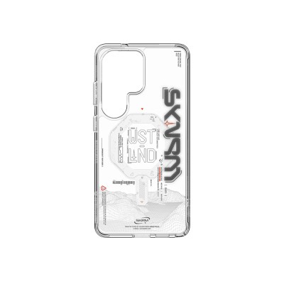Galaxy S26 Ultra Kılıf M-safe Şarj Özellikli Yazı Desenli Airbag Tasarımlı Skinarma Sonix Kapak - 9