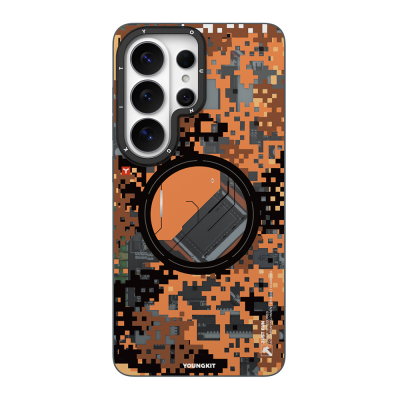 Galaxy S26 Ultra Kılıf M-Safe Şarj Özellikli Youngkit Camouflage Sykell Serisi Kapak - Youngkit
