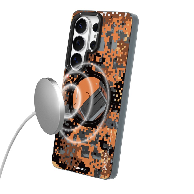Galaxy S26 Ultra Kılıf M-Safe Şarj Özellikli Youngkit Camouflage Sykell Serisi Kapak - 7