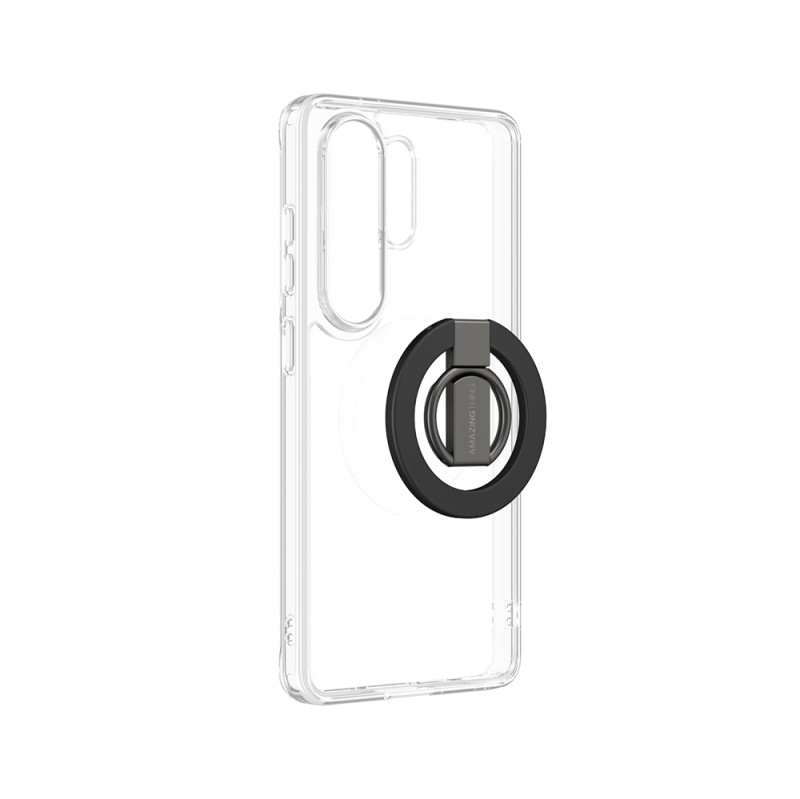 Galaxy S26 Ultra Kılıf M-safe Şarj Özellikli Yüzük Standlı Amazingthing Minimal Grip Serisi Kapak - 4