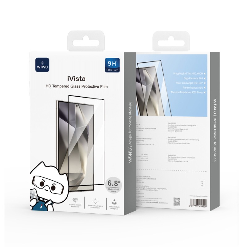 Galaxy S26 Ultra Wiwu GT-024 iVista Shockproof HD Tempered Glass Screen Protector - 5