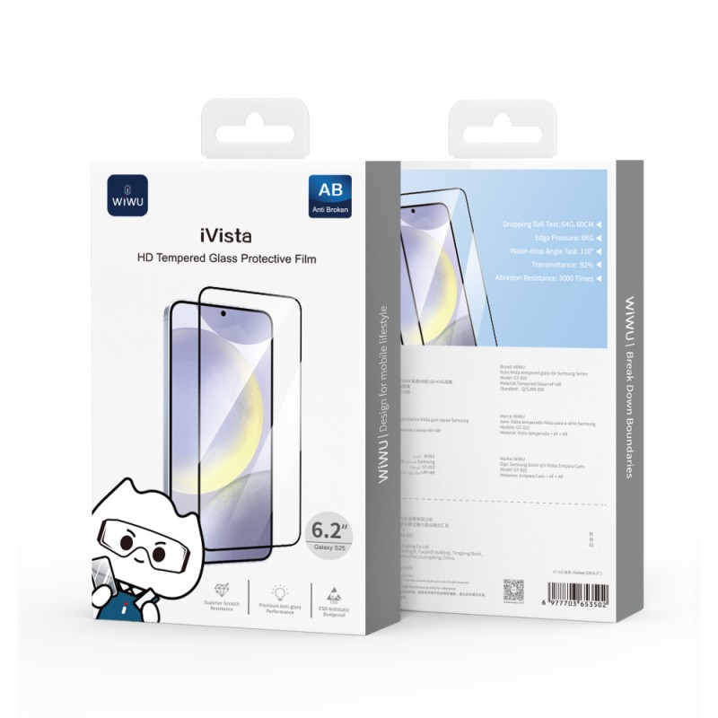 Galaxy S26 Wiwu GT-022 iVista Shockproof HD Tempered Glass Screen Protector - 5