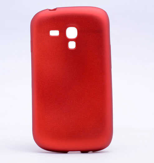 Galaxy S3 Mini Kılıf Zore Premier Silikon Kapak - Kırmızı