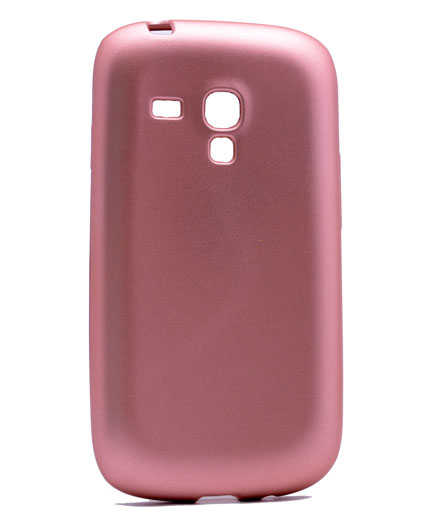 Galaxy S3 Mini Kılıf Zore Premier Silikon Kapak - Rose Gold