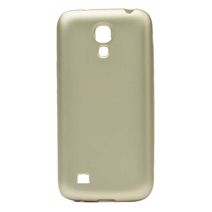 Galaxy S4 Mini Kılıf Zore Premier Silikon Kapak - Gold