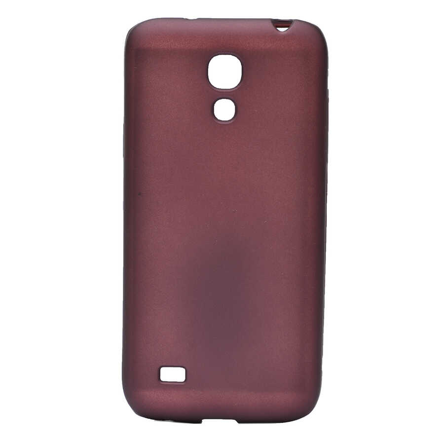 Galaxy S4 Mini Kılıf Zore Premier Silikon Kapak - Mürdüm