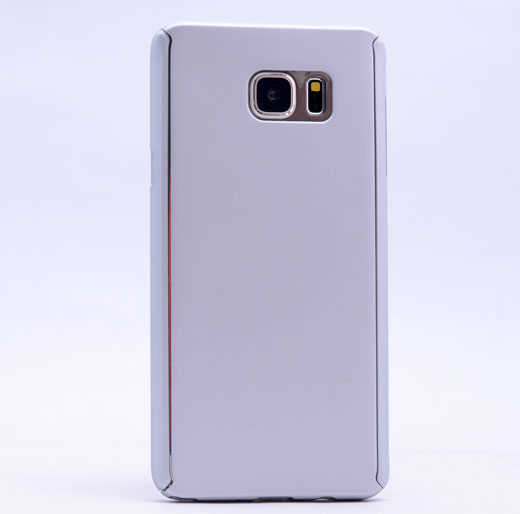 Galaxy S6 Edge Kılıf Zore 360 3 Parçalı Rubber Kapak - Gri