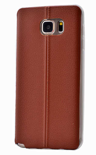 Galaxy S6 Edge Plus Kılıf Zore Epix Silikon - Kahverengi
