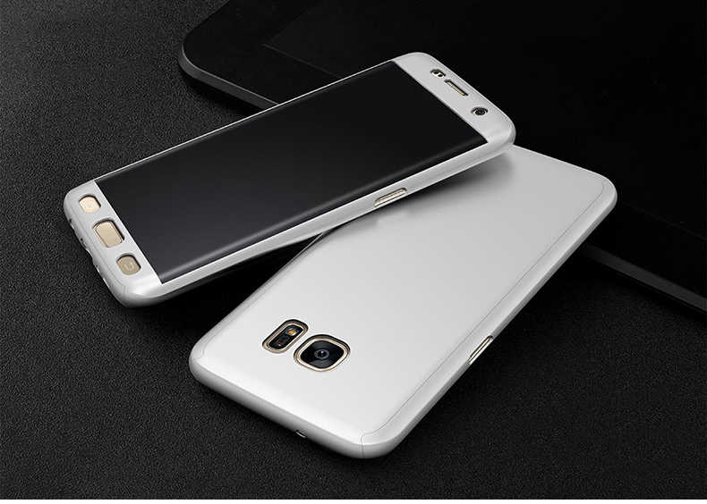 Galaxy S8 Kılıf Zore 360 3 Parçalı Rubber Kapak - Gri
