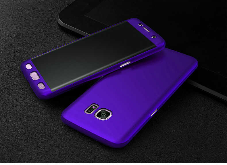 Galaxy S8 Kılıf Zore 360 3 Parçalı Rubber Kapak - Lacivert