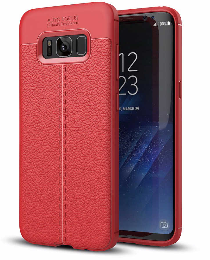 Galaxy S8 Kılıf Zore Niss Silikon Kapak - Kırmızı
