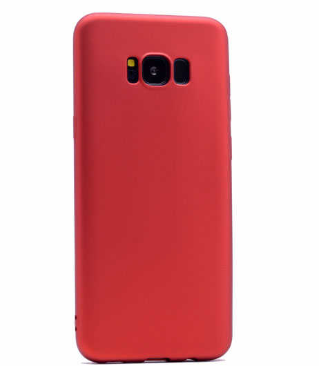 Galaxy S8 Kılıf Zore Premier Silikon Kapak - Kırmızı