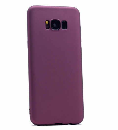 Galaxy S8 Kılıf Zore Premier Silikon Kapak - Mürdüm