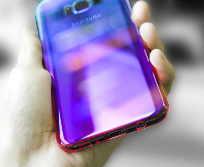 Galaxy S8 Kılıf Zore Renkli Transparan Kapak
